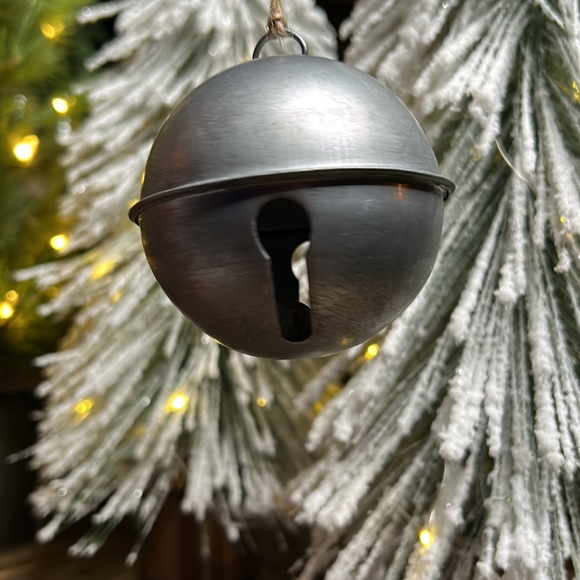 Pottery Barn Kids Rustically Charming Silver Jingle Bell Ornaments - Picture 4 of 16